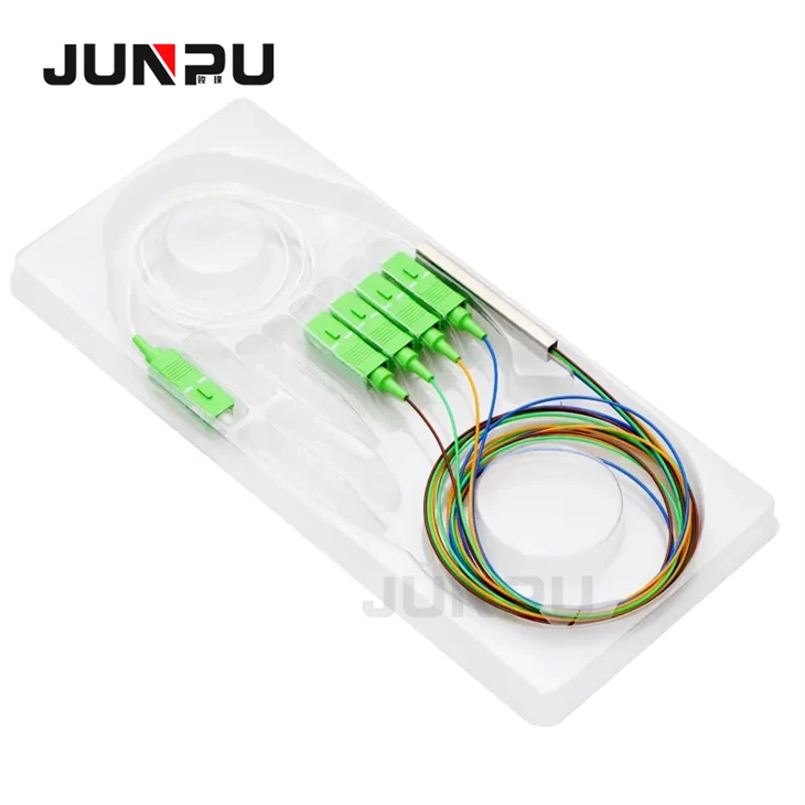 1x4 SCAPC Mini Steel Tube Fiber PLC Splitter