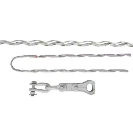 ADSS OPGW Cable Accessories Galvanized Helical Dead End Strain Clamp Preformed Guy Grip Dead End