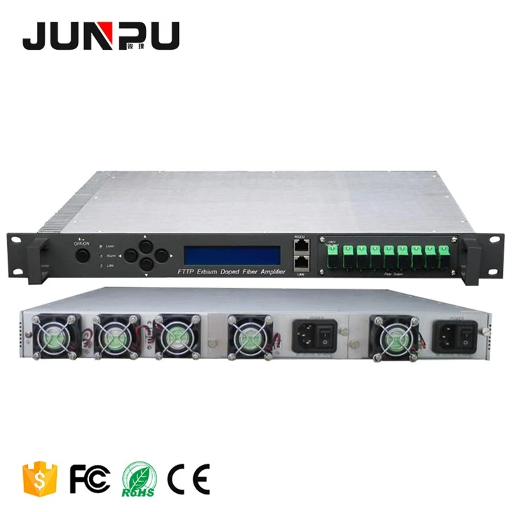 8 Ports Fiber Amplifier EDFA With WDM