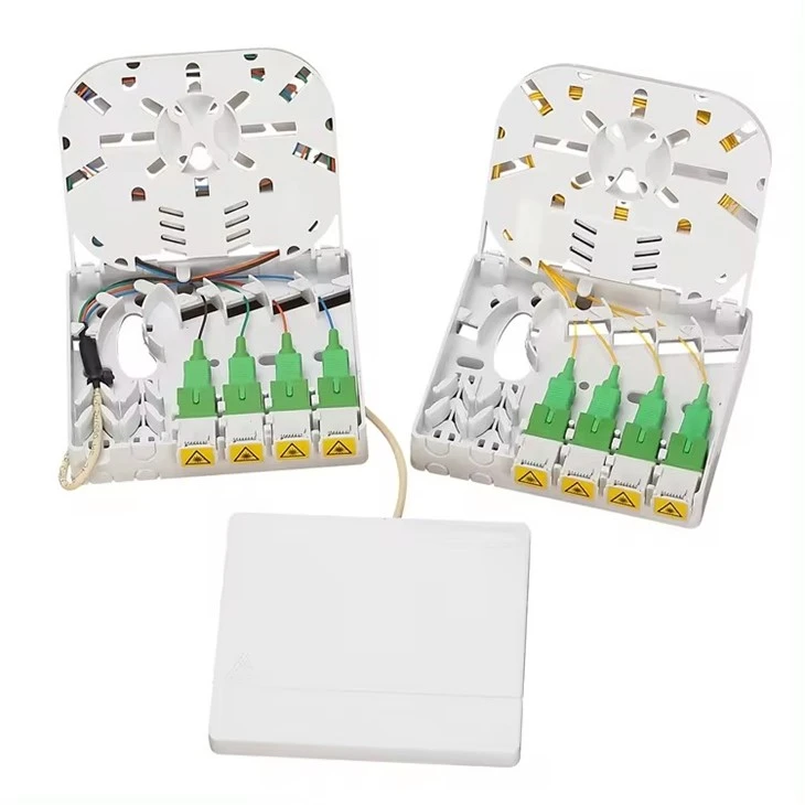 Indoor Fiber Optic 4 Core Rosette Box