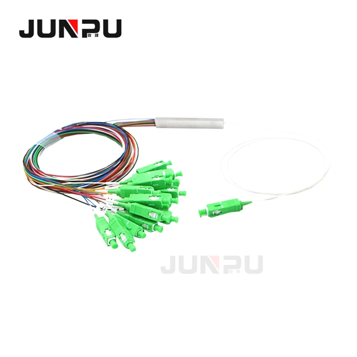 Mini Steel Tube 1X16 Fiber Optic PLC Splitter