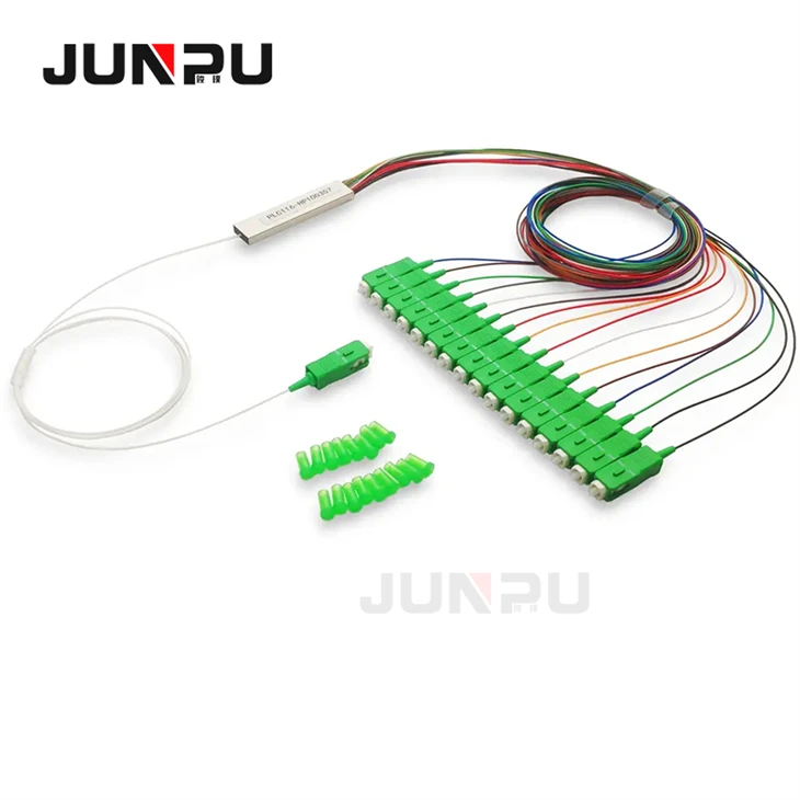 Mini Steel Tube 1X16 Fiber Optic PLC Splitter
