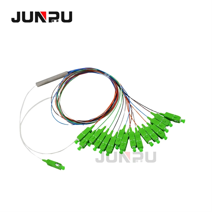 Mini Steel Tube 1X16 Fiber Optic PLC Splitter